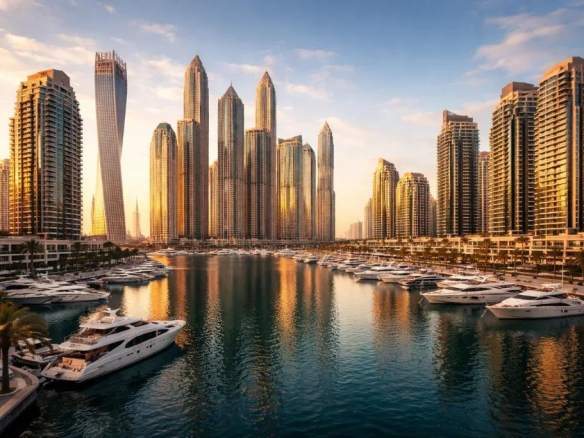 Dubai residential skyline representing property investment opportunities for Indian investors