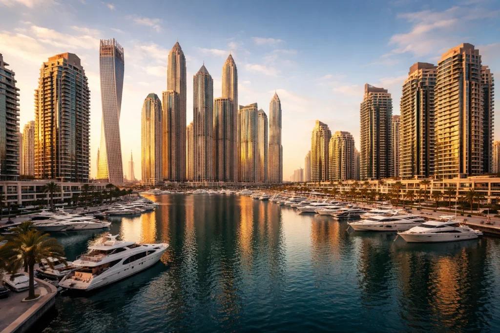 Dubai residential skyline representing property investment opportunities for Indian investors